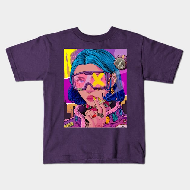 Choosen one Smoke Girls Kids T-Shirt by gambarlarangiki